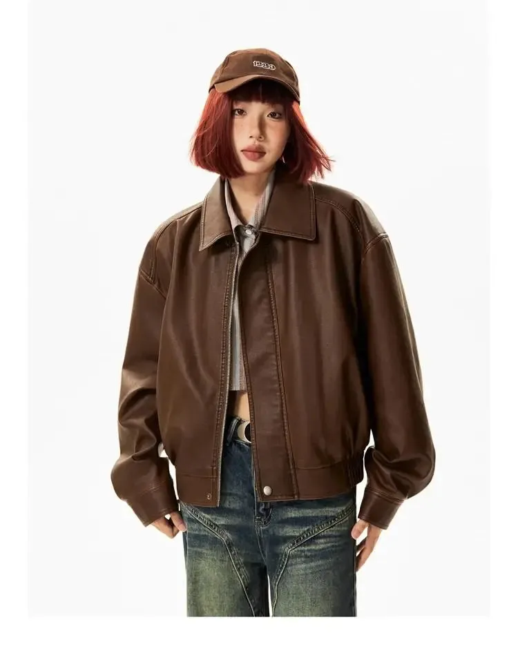 Faux Leather Biker Jacket