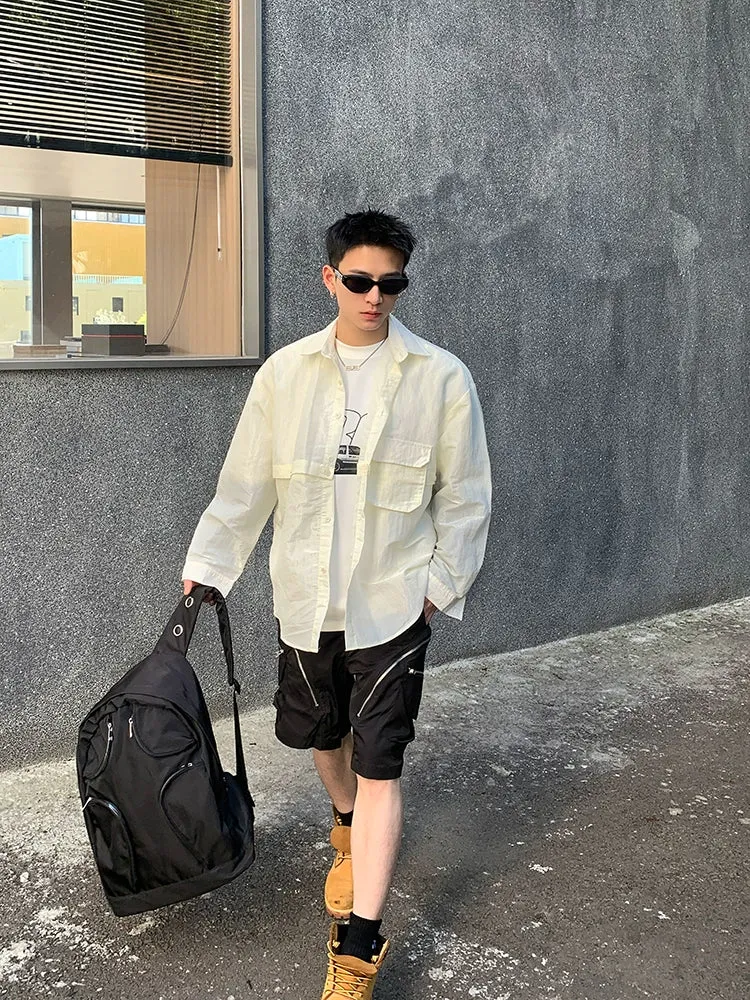 Flap Front Pocket Sun Protection Jacket