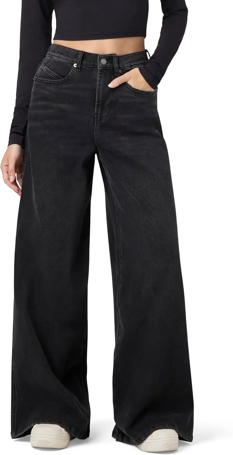 florence by mills Women's Total Softie Denim Wide Leg Jeans