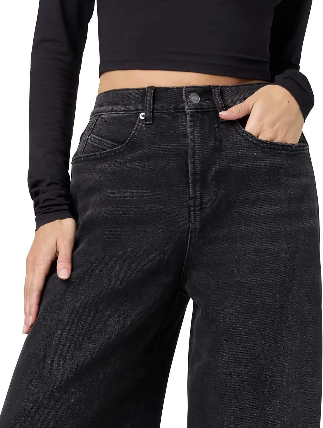 florence by mills Women's Total Softie Denim Wide Leg Jeans