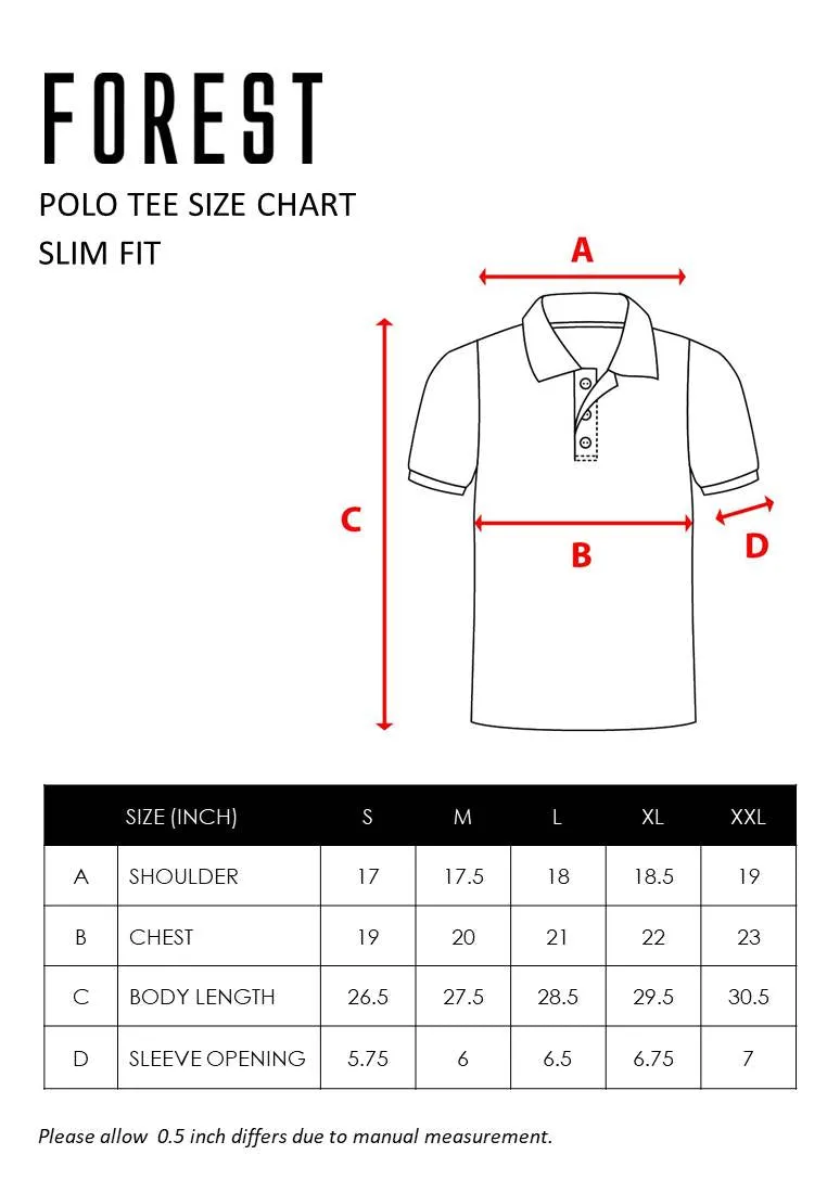 Forest Premium Weight Cotton Polo Tee 220gsm Interlock Knitted Polo T Shirt | Baju T Shirt Lelaki - 23906