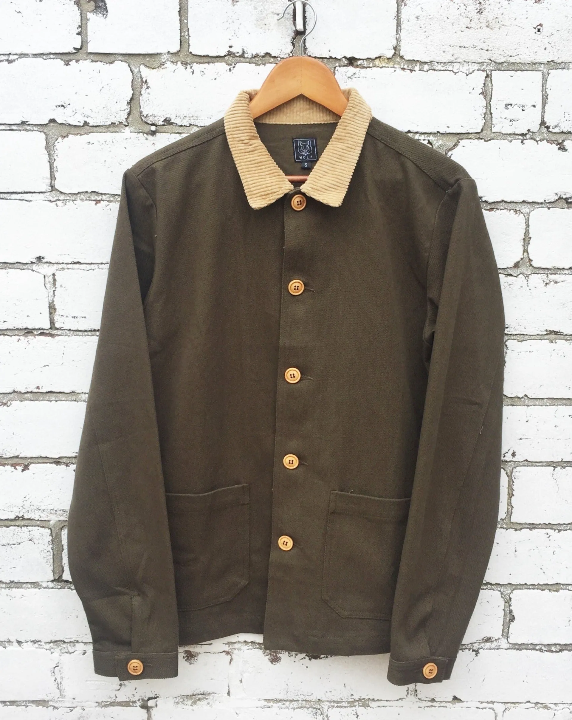 French Cotton Twill Chore Jacket Corduroy
