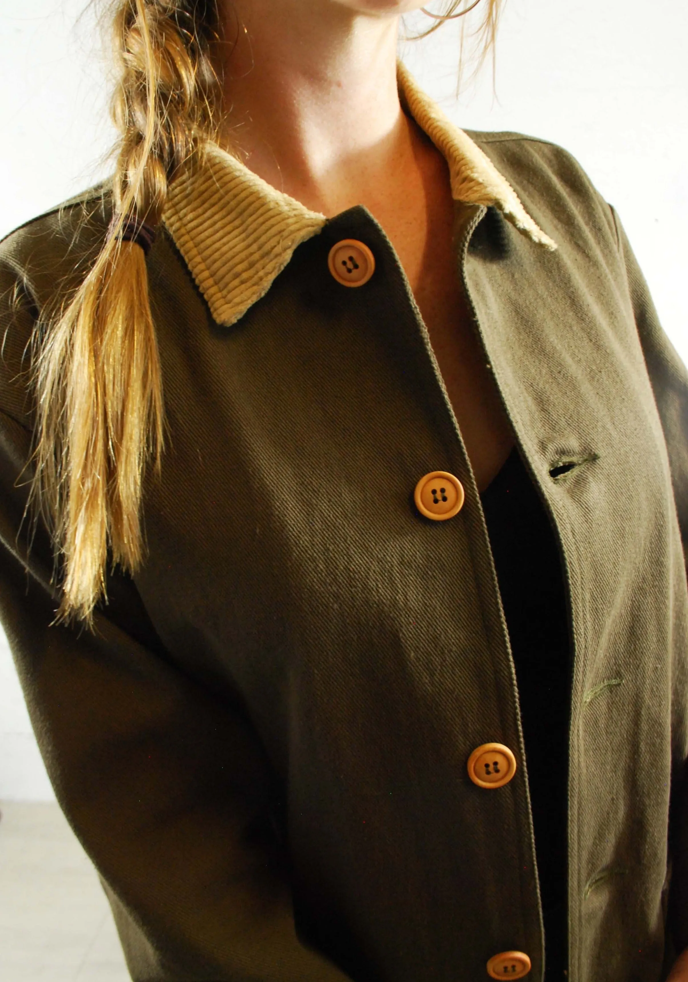 French Cotton Twill Chore Jacket Corduroy