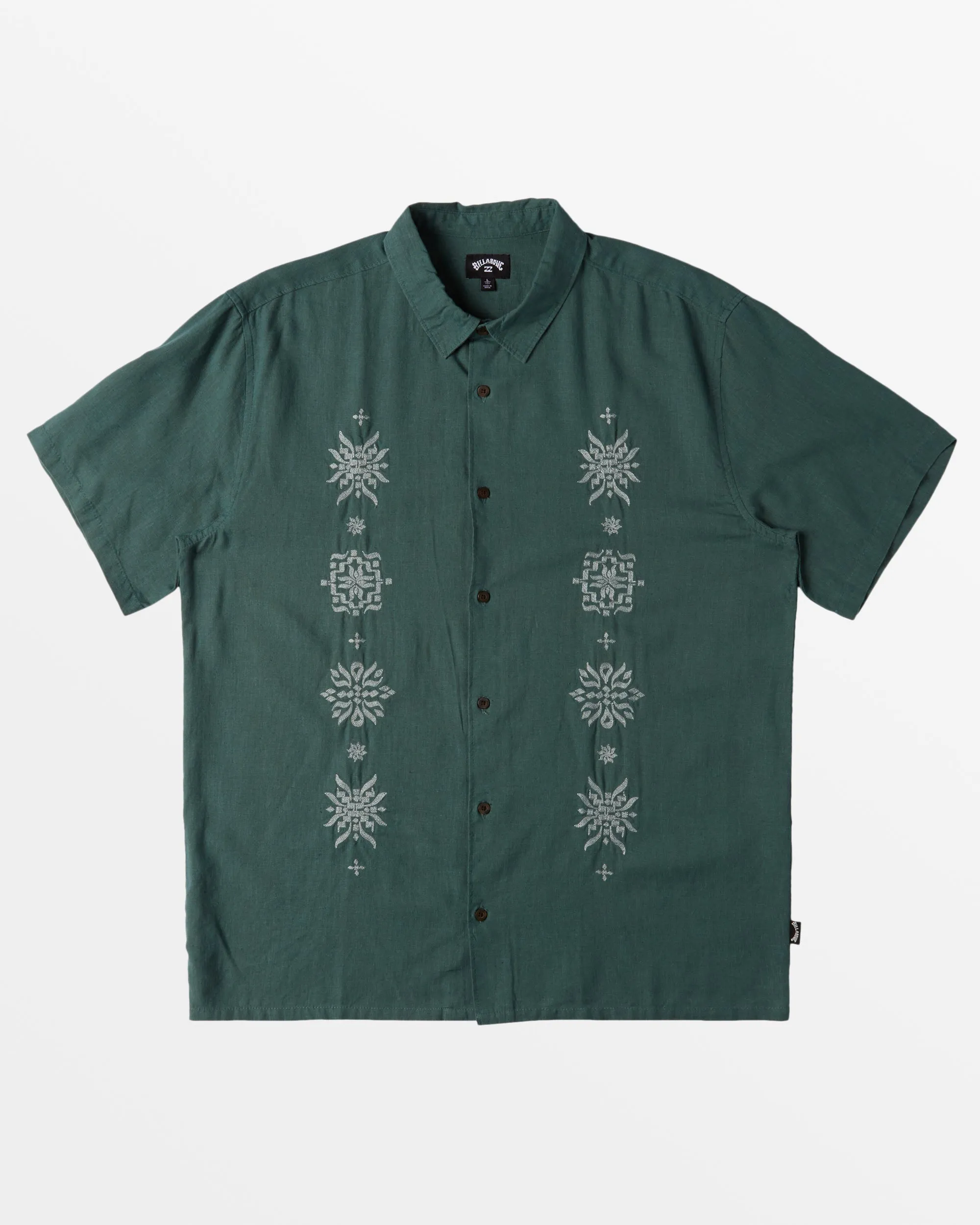 Frequency Short Sleeve Woven Shirt - Sea Pine