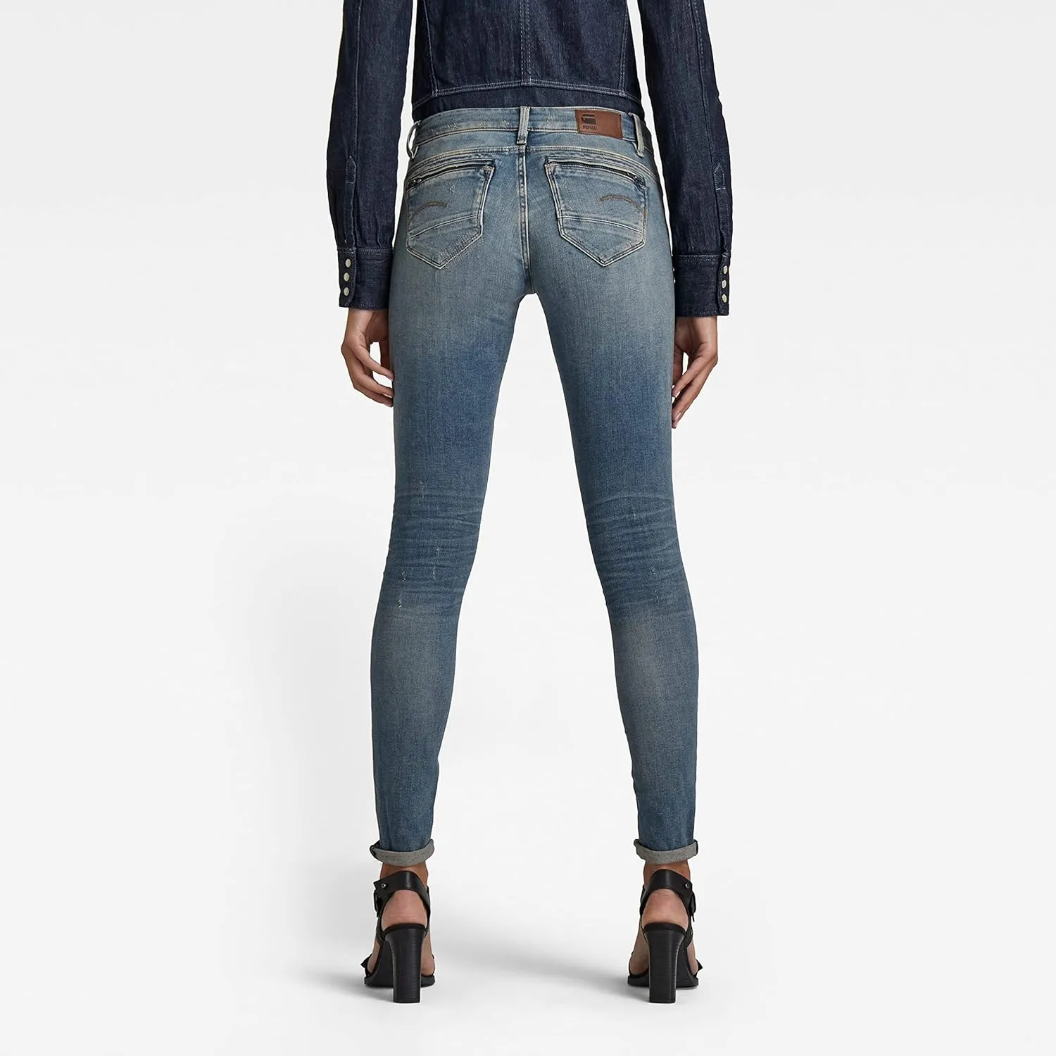 G-Star Raw Mid Zip Mid Skinny Jean Pants