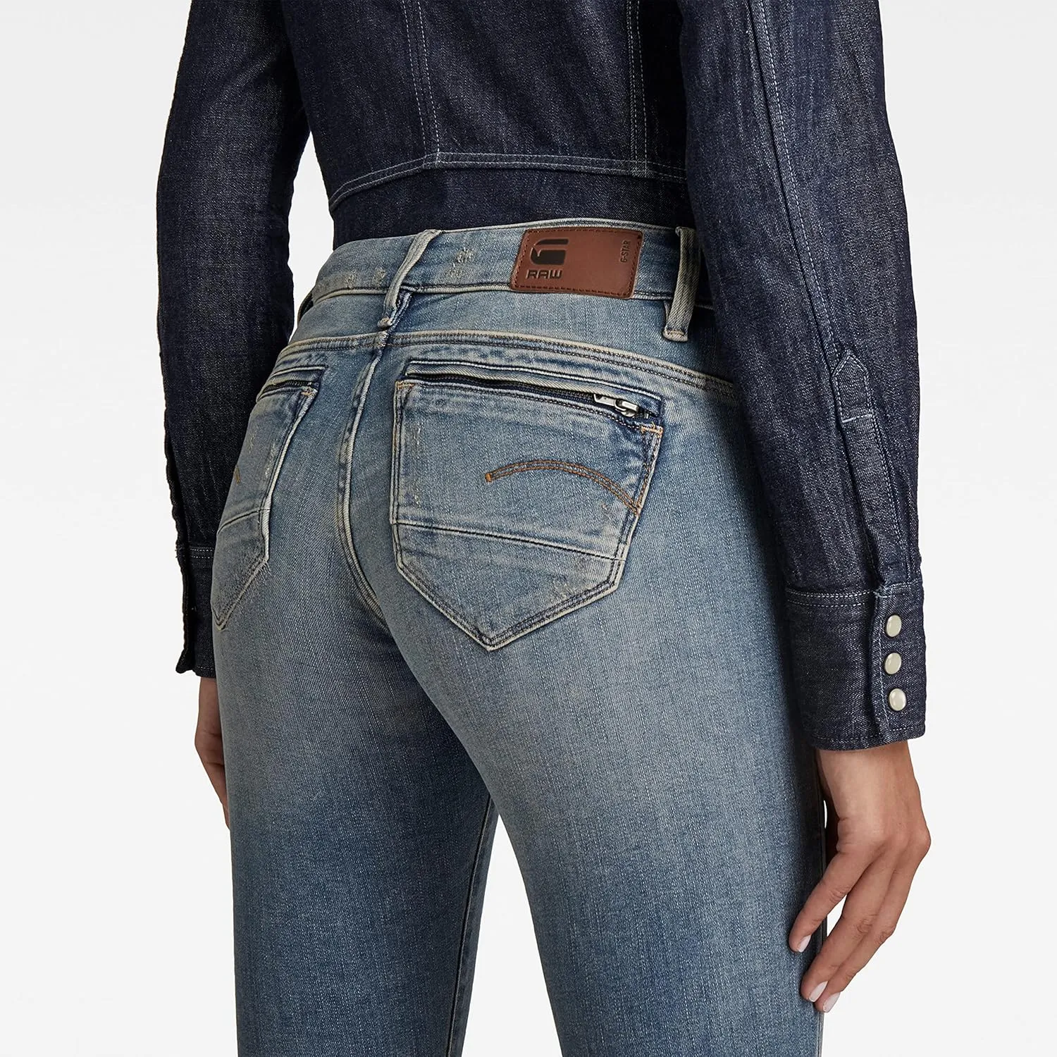 G-Star Raw Mid Zip Mid Skinny Jean Pants