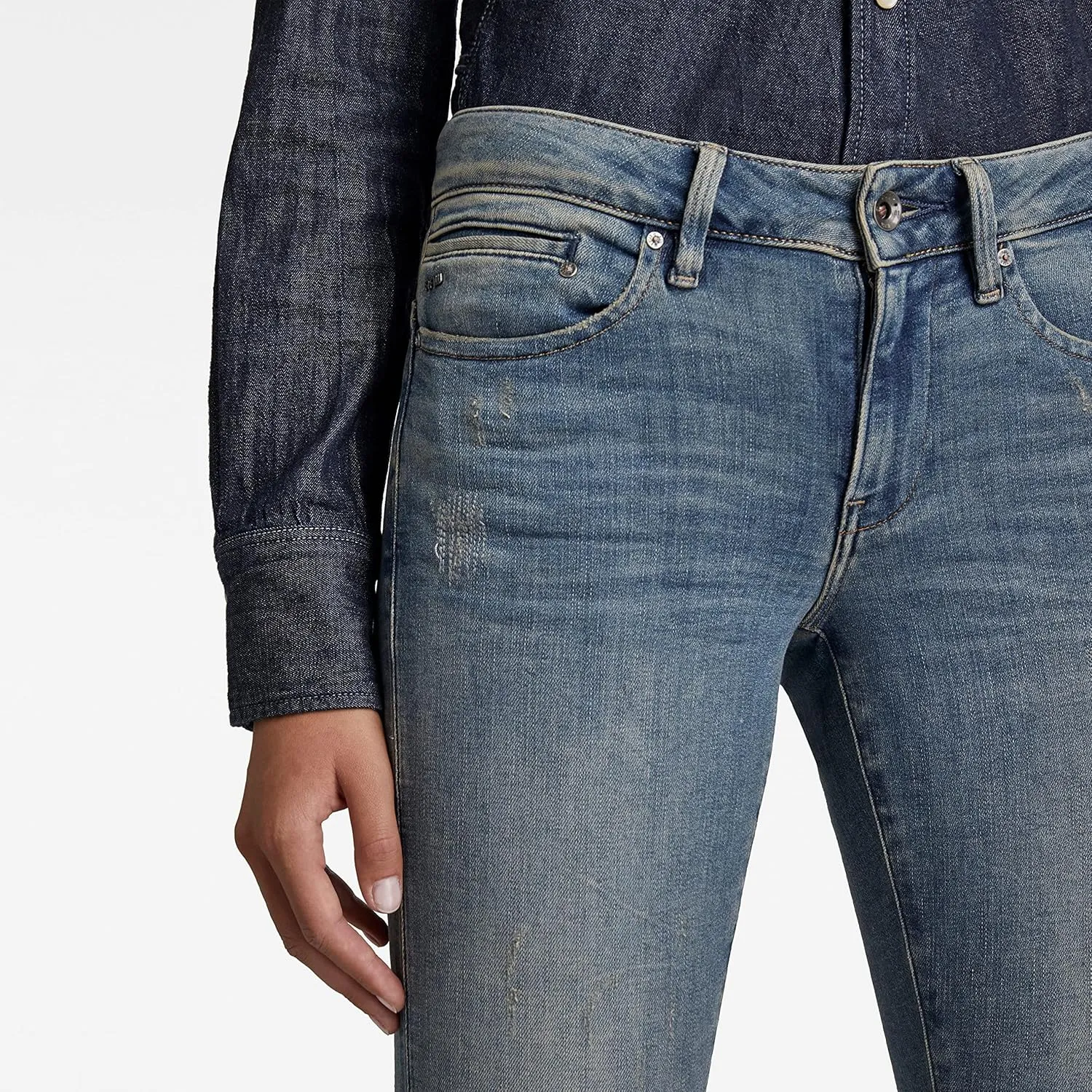 G-Star Raw Mid Zip Mid Skinny Jean Pants