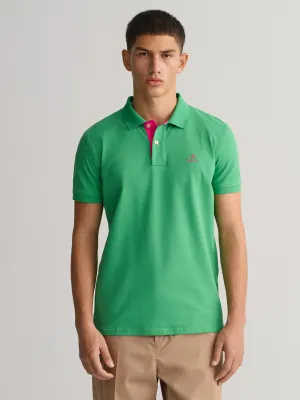 Gant Green Slim Fit Rugger Pique Polo T-Shirt