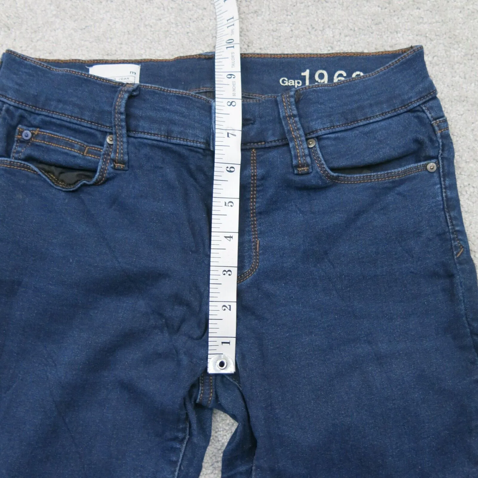 Gap 1969 Womens Legging Denim Jeans Stretch Low Rise Pockets Blue Size Medium