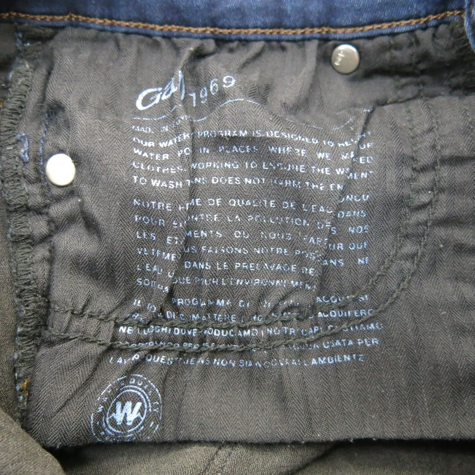 Gap 1969 Womens Legging Denim Jeans Stretch Low Rise Pockets Blue Size Medium