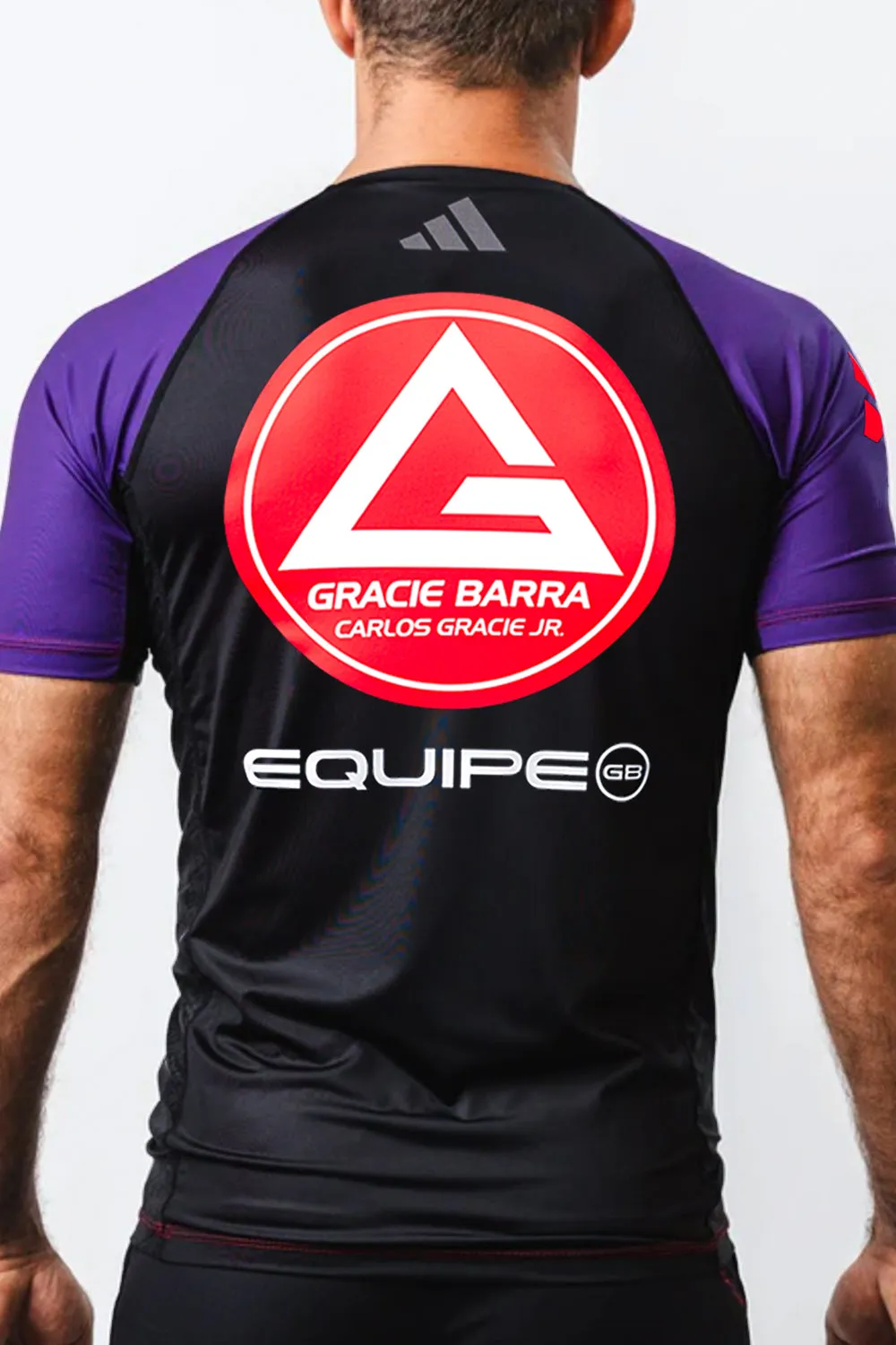 GB Performance S/S Ranked Rashguard by Adidas - Purple