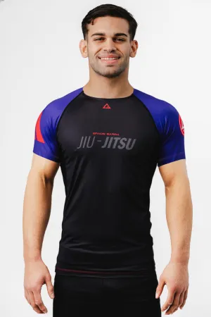 GB Performance S/S Ranked Rashguard by Adidas - Purple