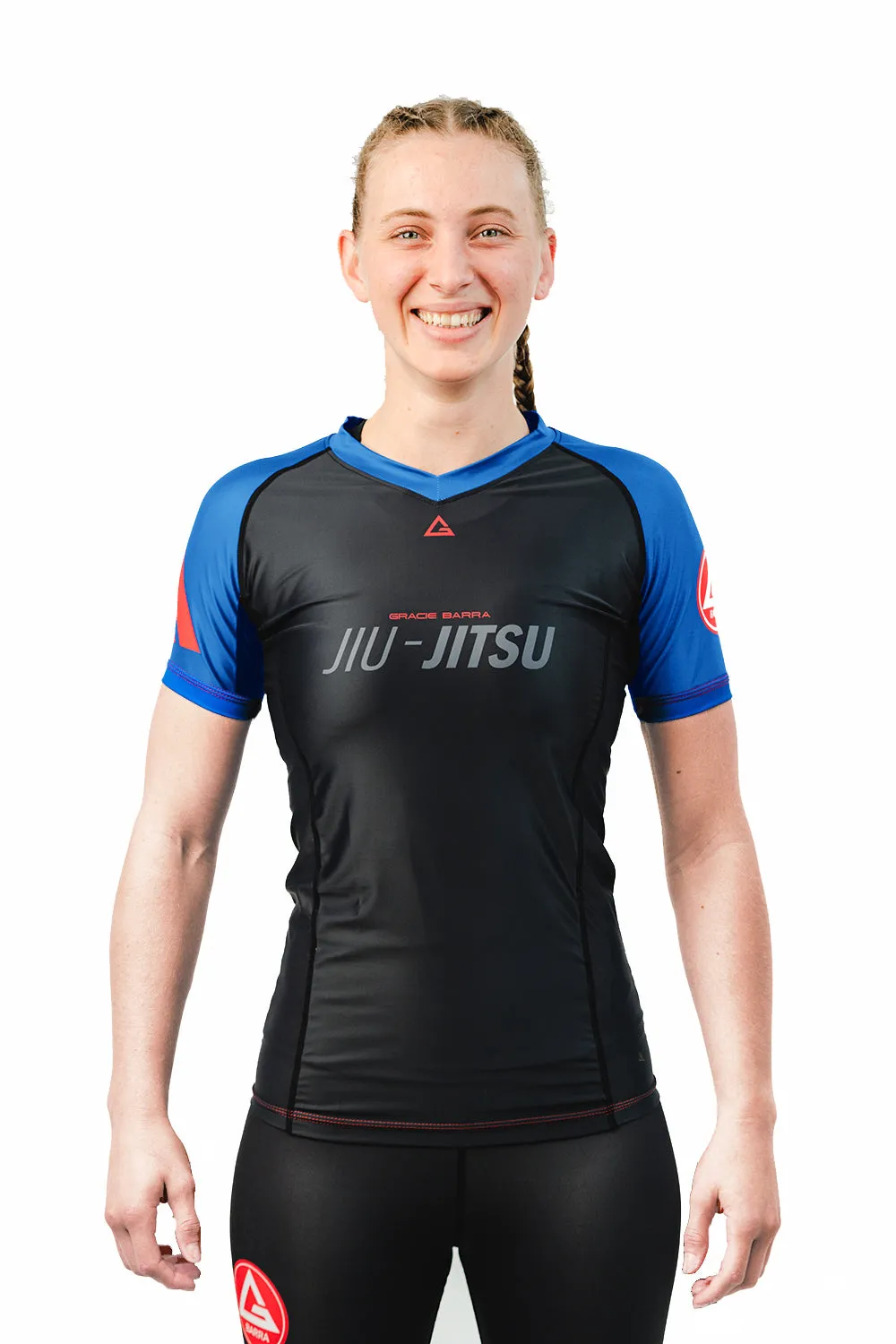 GB Performance S/S Womens Ranked Rashguard by Adidas - Blue