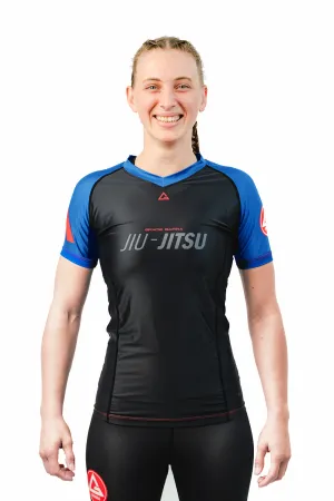 GB Performance S/S Womens Ranked Rashguard by Adidas - Blue