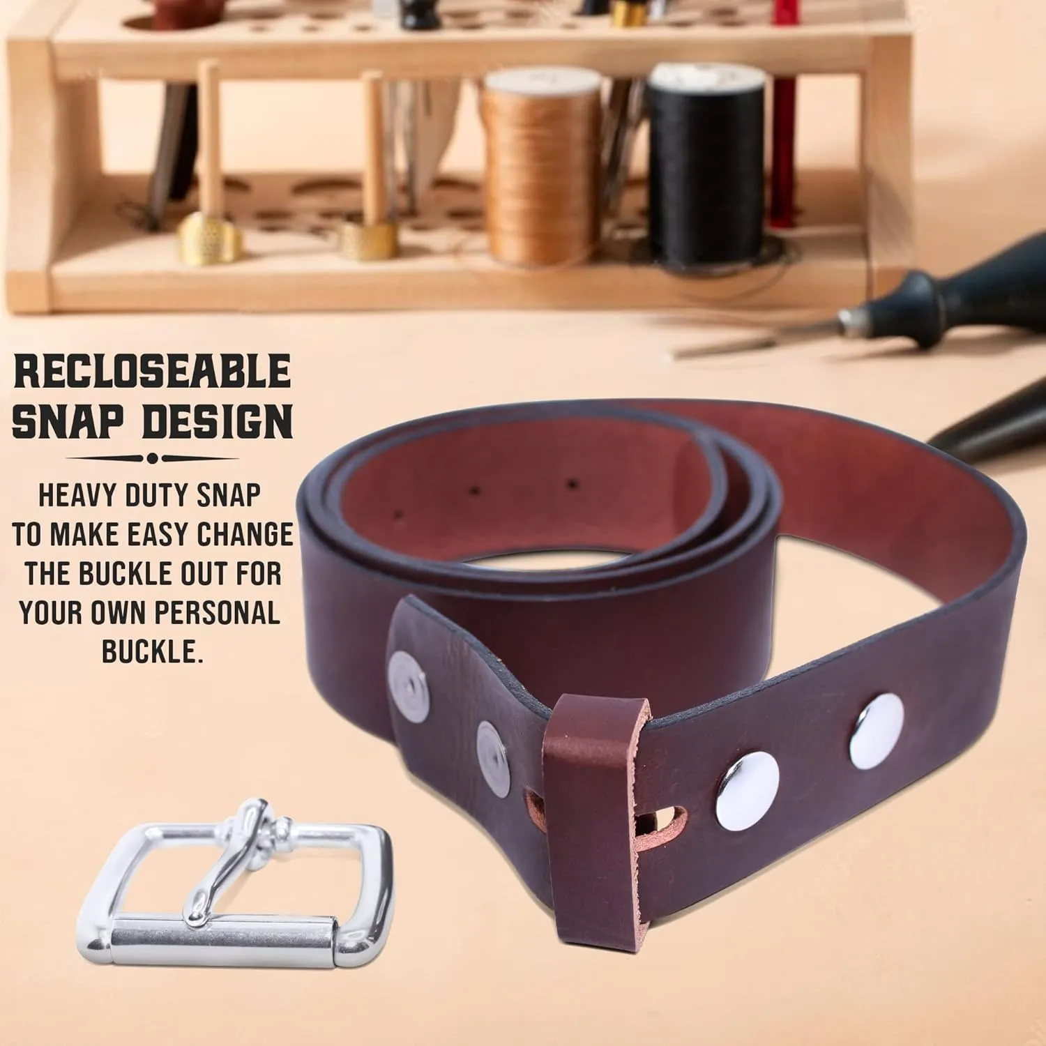 Genuine Veg Oil Tan Full Grain Leather-Mens Belts Leather Handmade By Amish-Heavy Duty Mens Belt 1.5 Wide 9/14 Oz-Made In USA