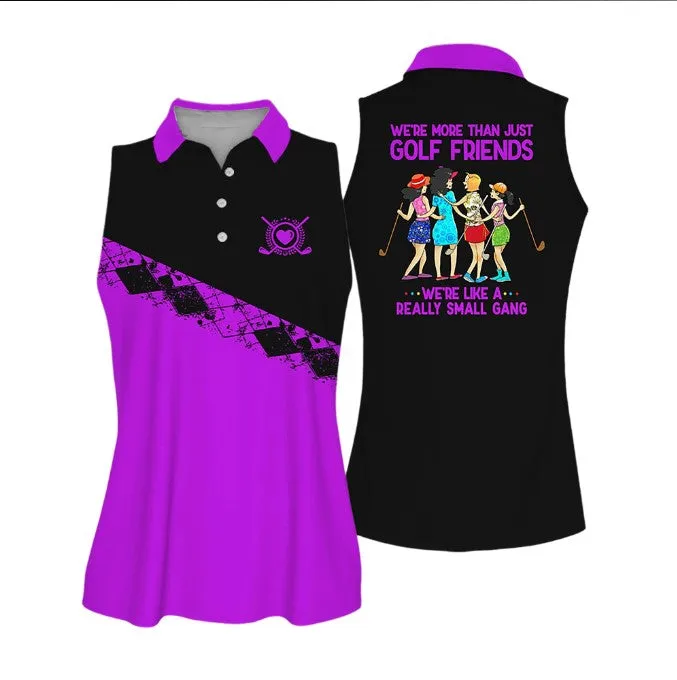 Golf Friends Muticolor Sleeveless Women Polo Shirt For Ladies Golf Shirt