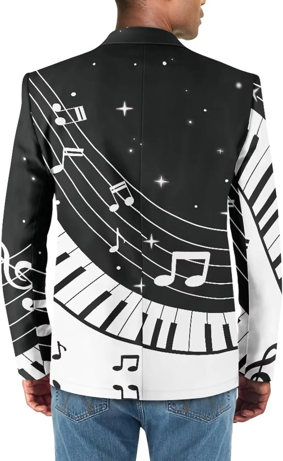 Gomyblomy One Button Formal Dress, Fashion Formal Blazer with Pockets, Casual Sports Jacket for Men