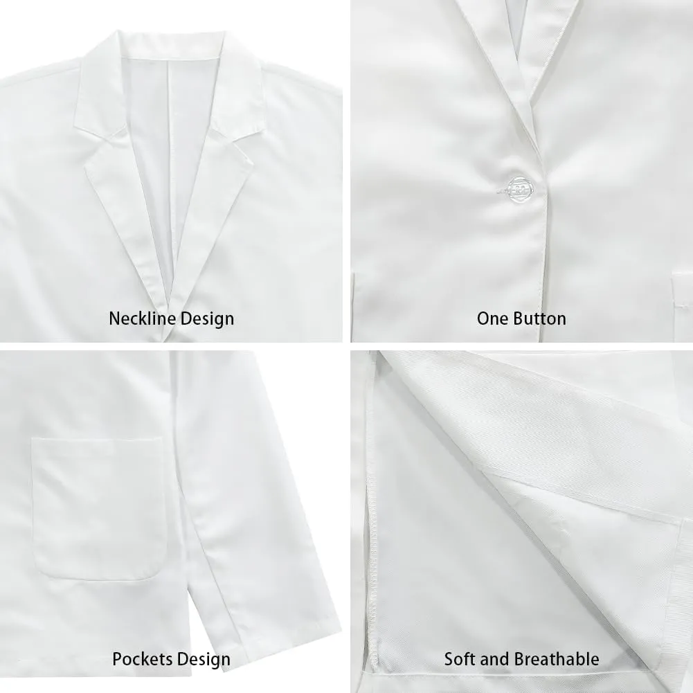 Gomyblomy One Button Formal Dress, Fashion Formal Blazer with Pockets, Casual Sports Jacket for Men