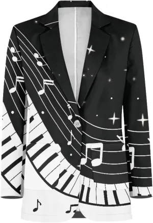 Gomyblomy One Button Formal Dress, Fashion Formal Blazer with Pockets, Casual Sports Jacket for Men