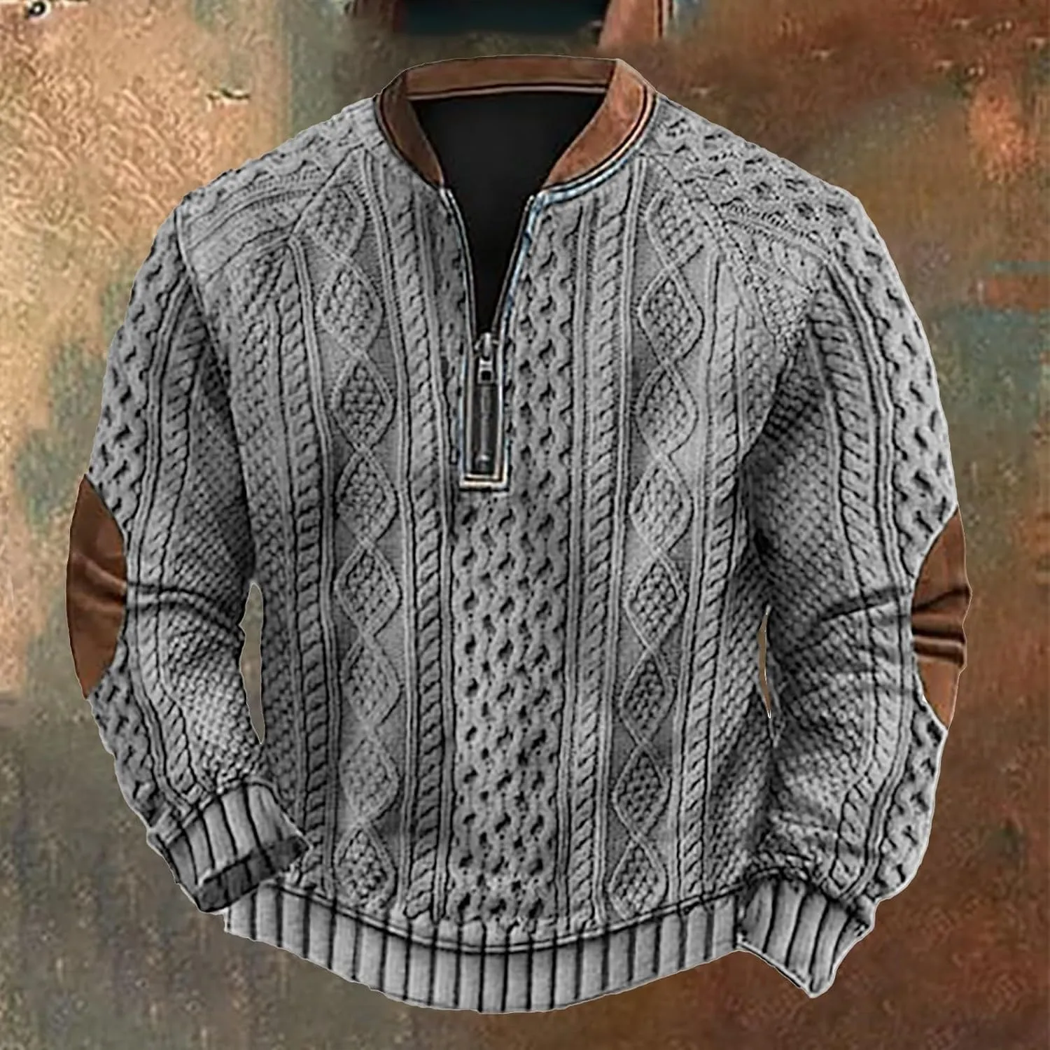 Graphic Hoodies Loose 3D Printed Zipper Long Sleeved Hoodie Mens Pullover Mens Sweatshirt Graphic Men'S