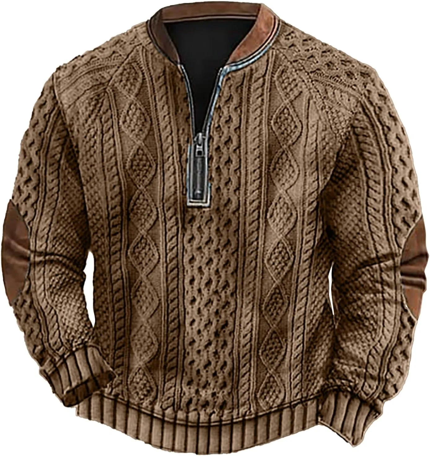 Graphic Hoodies Loose 3D Printed Zipper Long Sleeved Hoodie Mens Pullover Mens Sweatshirt Graphic Men'S