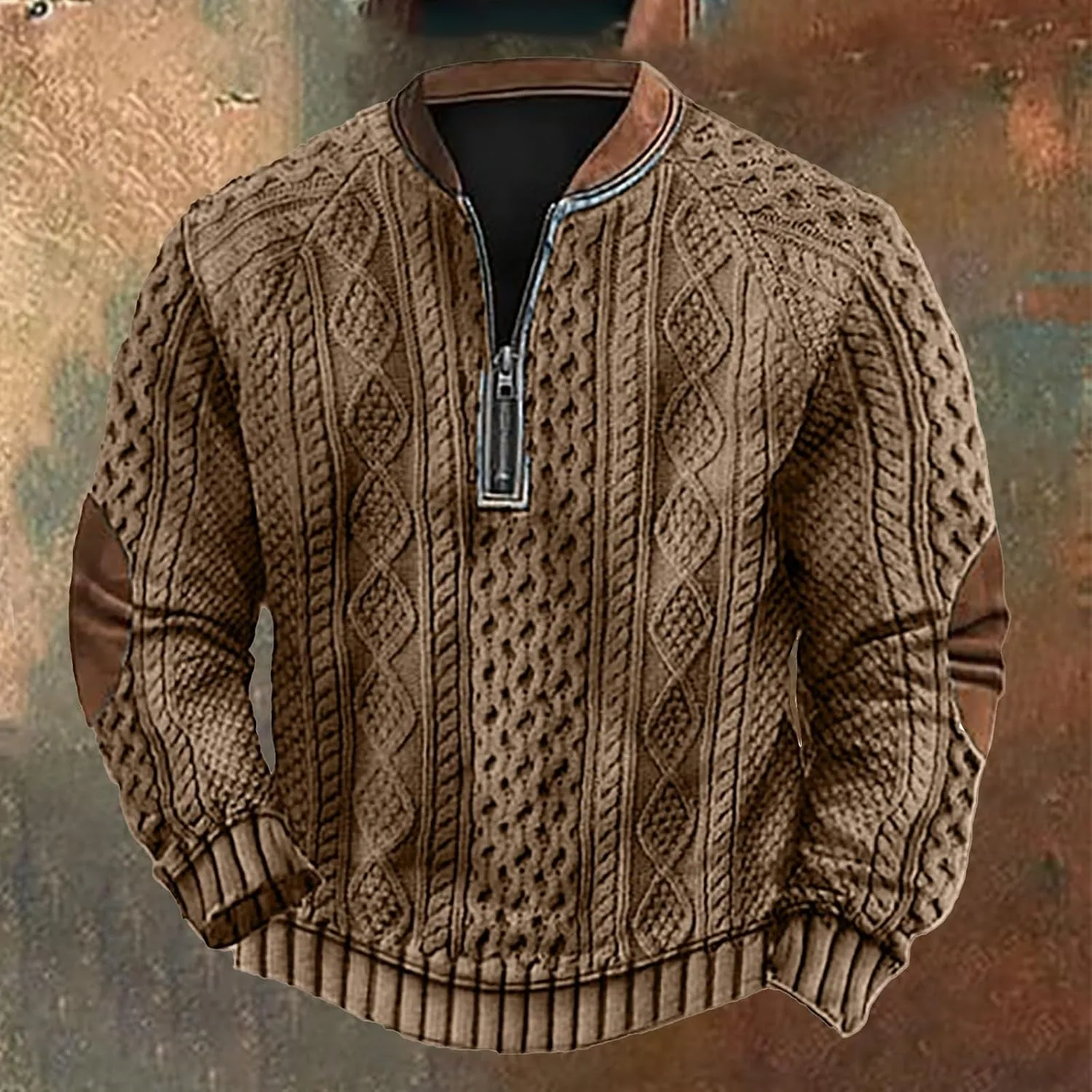 Graphic Hoodies Loose 3D Printed Zipper Long Sleeved Hoodie Mens Pullover Mens Sweatshirt Graphic Men'S