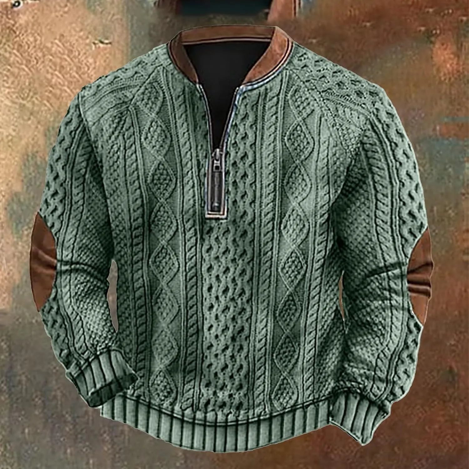 Graphic Hoodies Loose 3D Printed Zipper Long Sleeved Hoodie Mens Pullover Mens Sweatshirt Graphic Men'S