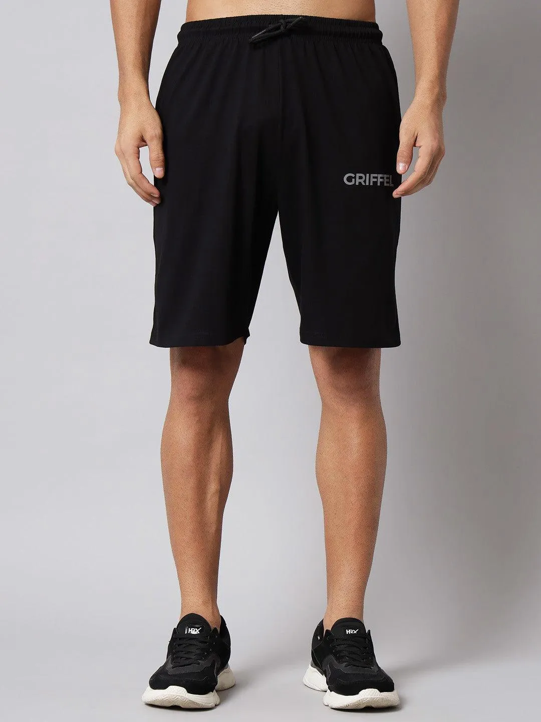 GRIFFEL Men Printed Navy Regular fit T-shirt and Short Set