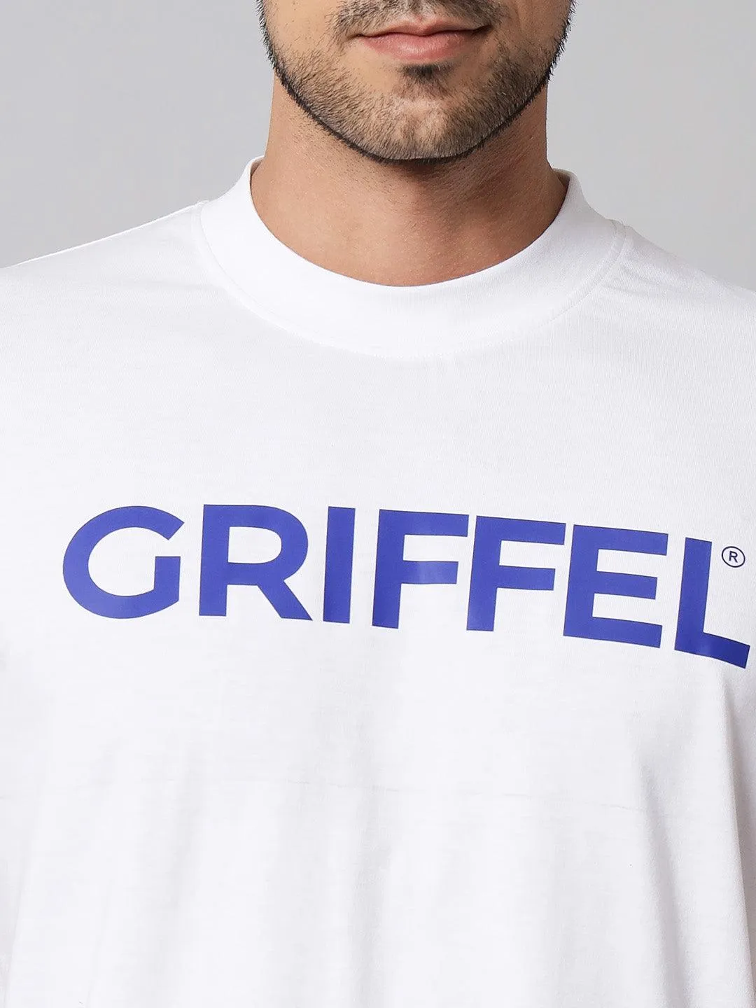 GRIFFEL Men Printed Navy Regular fit T-shirt and Short Set