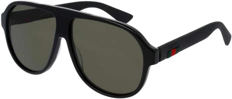 Gucci GG0009S Aviator Sunglasses For Men   BUNDLE with Designer iWear Eyewear Care Kit