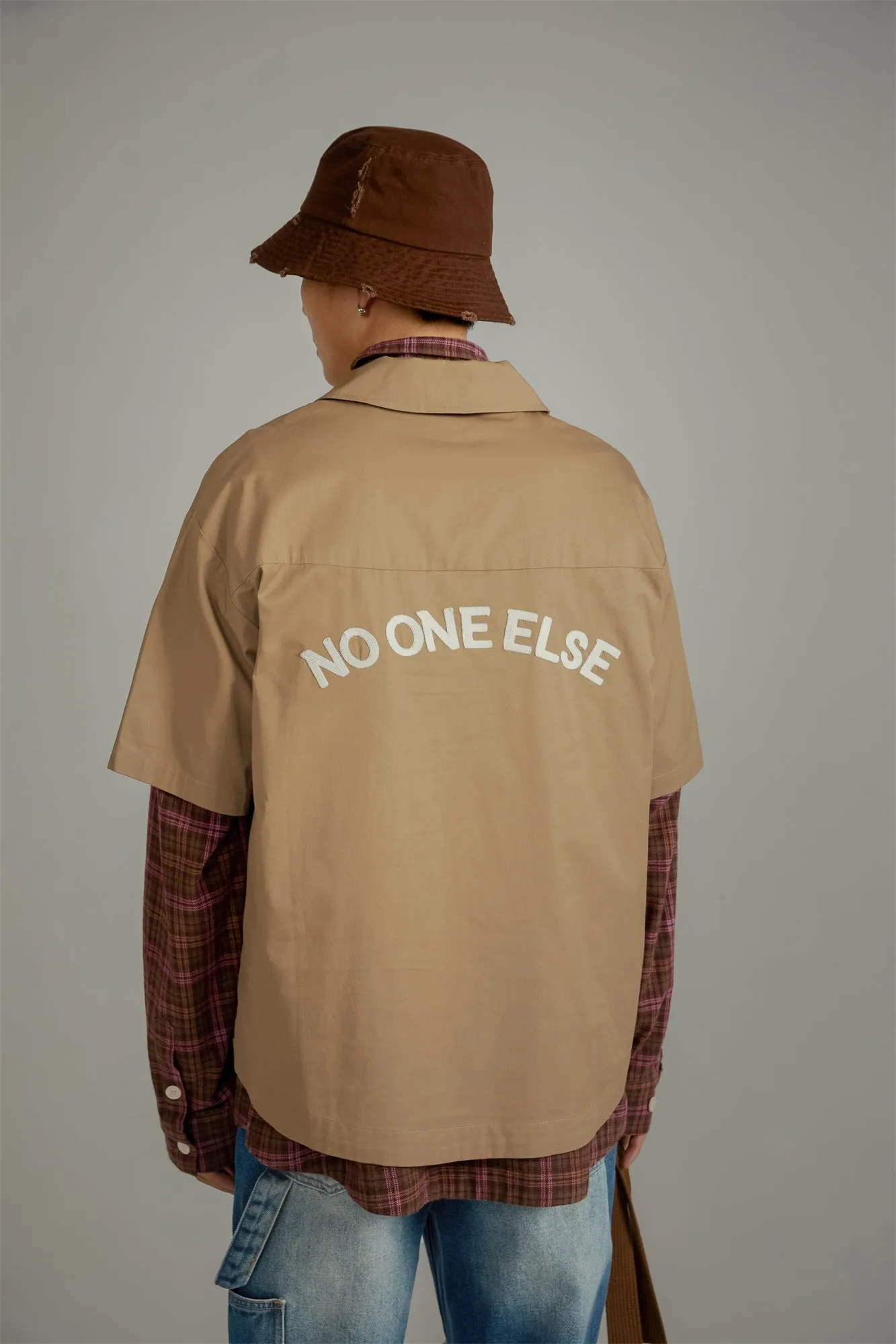 Half-Zip Loose-Fit Anorak Shirt
