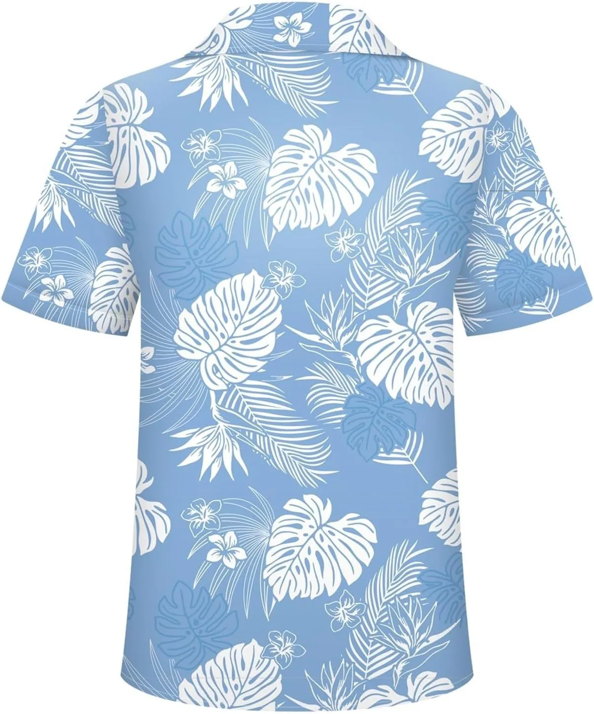 Hawaiian Shirt for Men Button Down Short Sleeve Summer Shirt Loose Fit Floral Printed Beach Travel Hiking Shirts