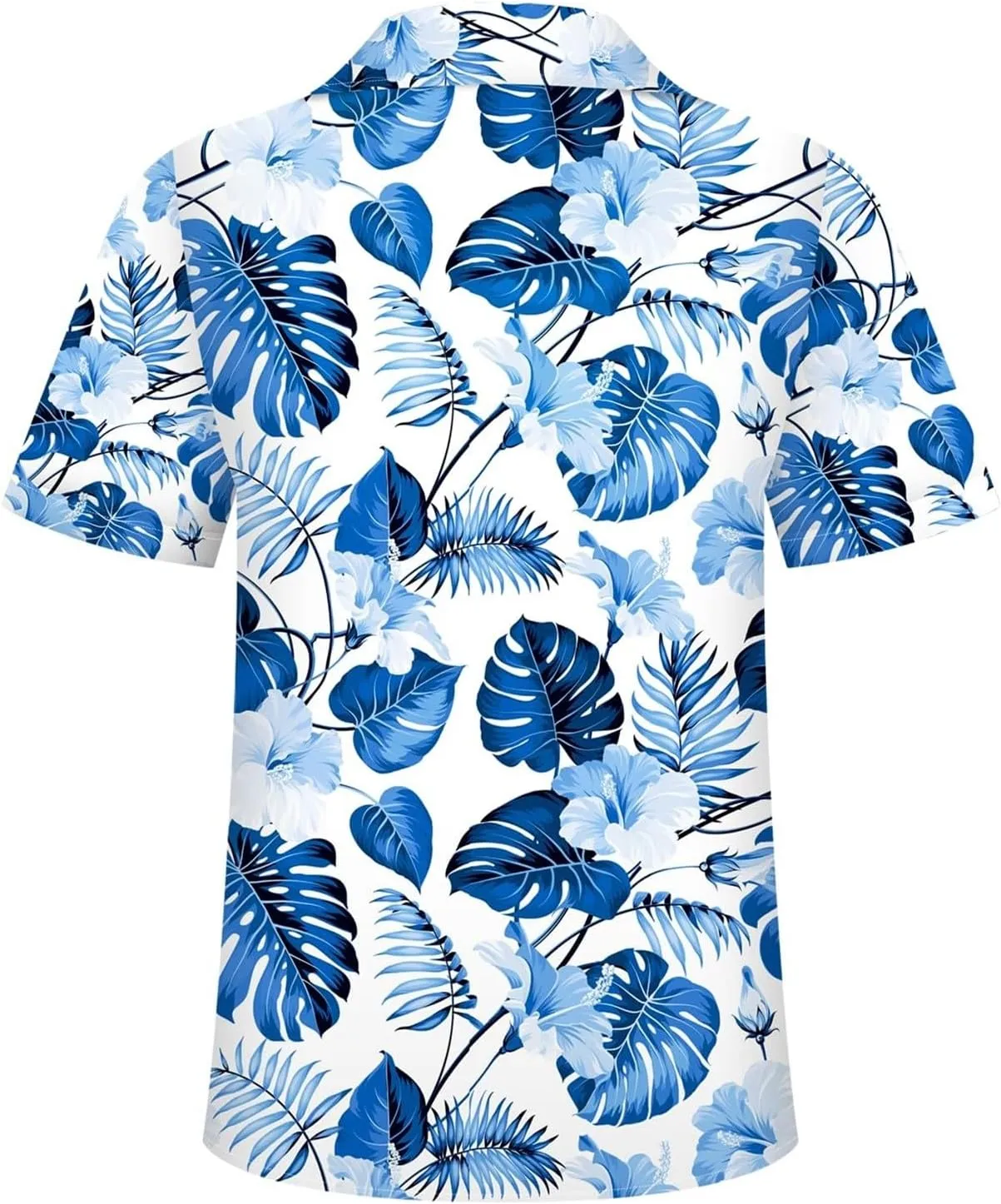 Hawaiian Shirt for Men Button Down Short Sleeve Summer Shirt Loose Fit Floral Printed Beach Travel Hiking Shirts