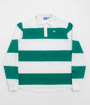 Helas Yard Long Sleeve Polo Shirt - White / Green