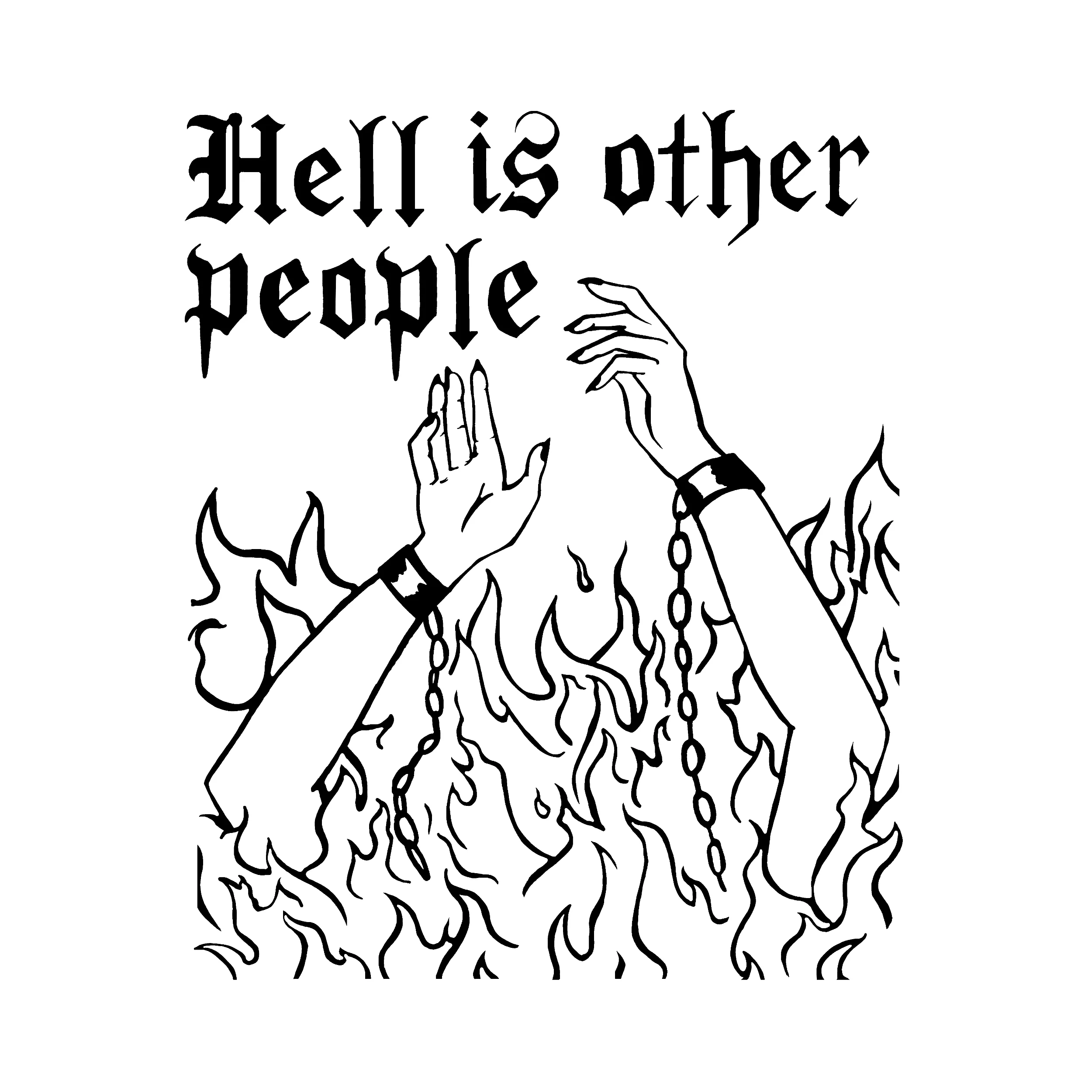 Hell Is Other People Slim Fit Tee