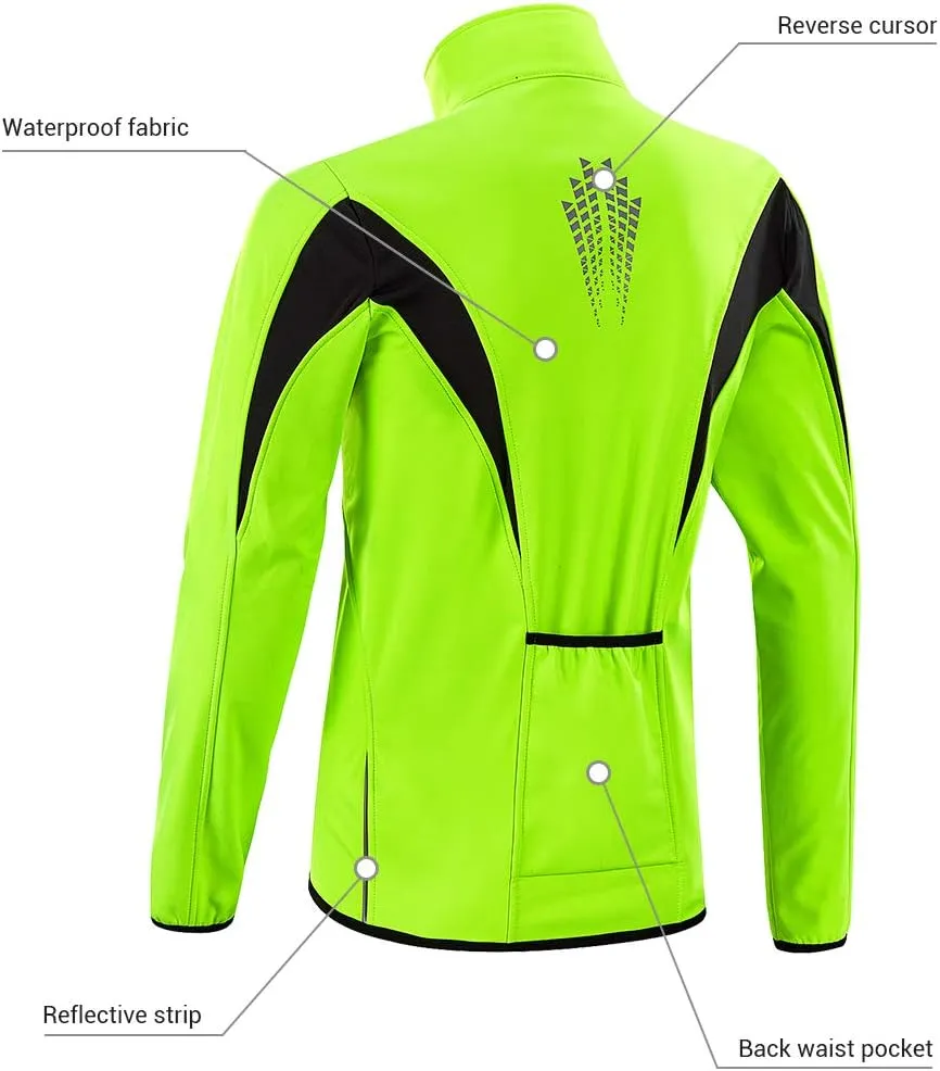 HEROBIKER Cycling Jacket Bicycle MTB Road Bike Jackets Long Jersey Breathable Reflective Windbreaker Running Gear Golf Biking