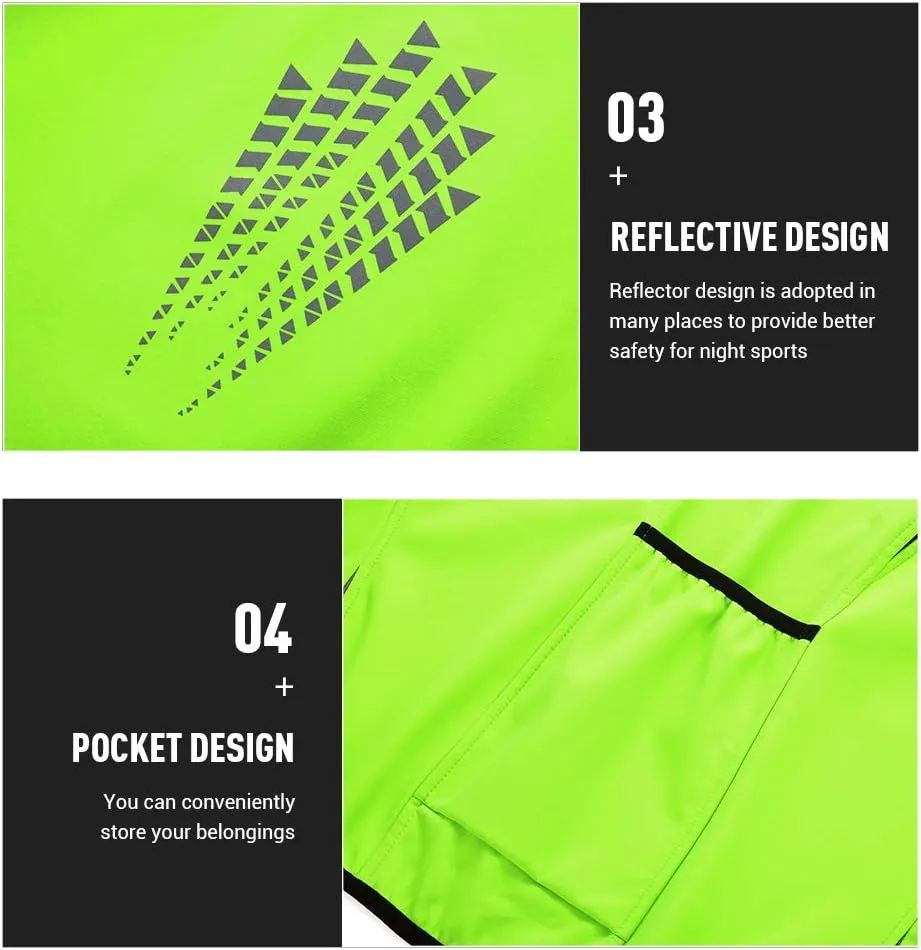 HEROBIKER Cycling Jacket Bicycle MTB Road Bike Jackets Long Jersey Breathable Reflective Windbreaker Running Gear Golf Biking