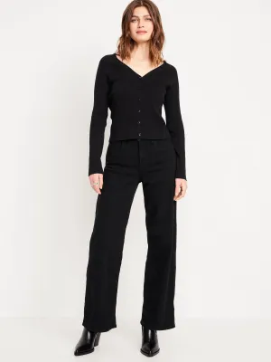 High-Waisted Wow Wide-Leg Jeans