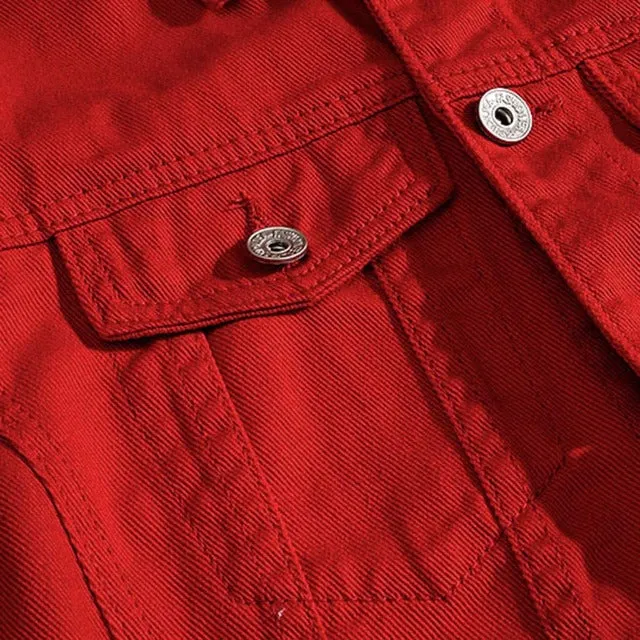 Hipster Style  Ripped Denim Jacket for Men