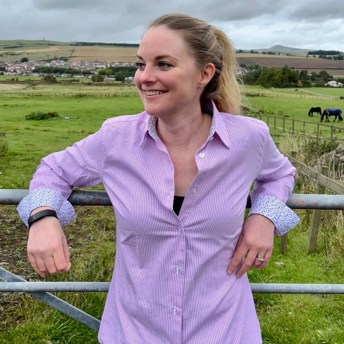 Hoggs of Fife Bonnie II Ladies Cotton Shirt