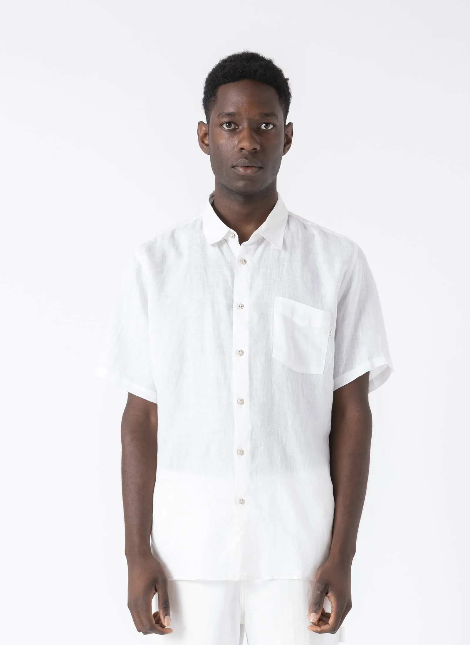 Holiday Linen Shirt White