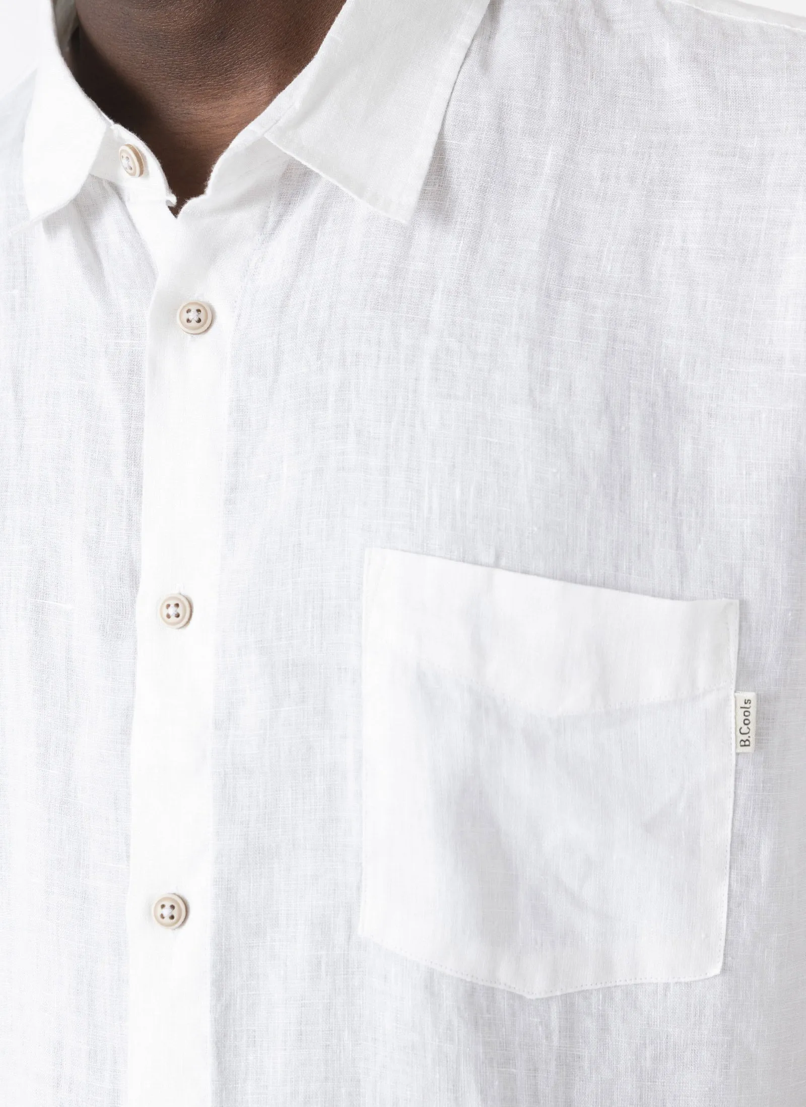 Holiday Linen Shirt White