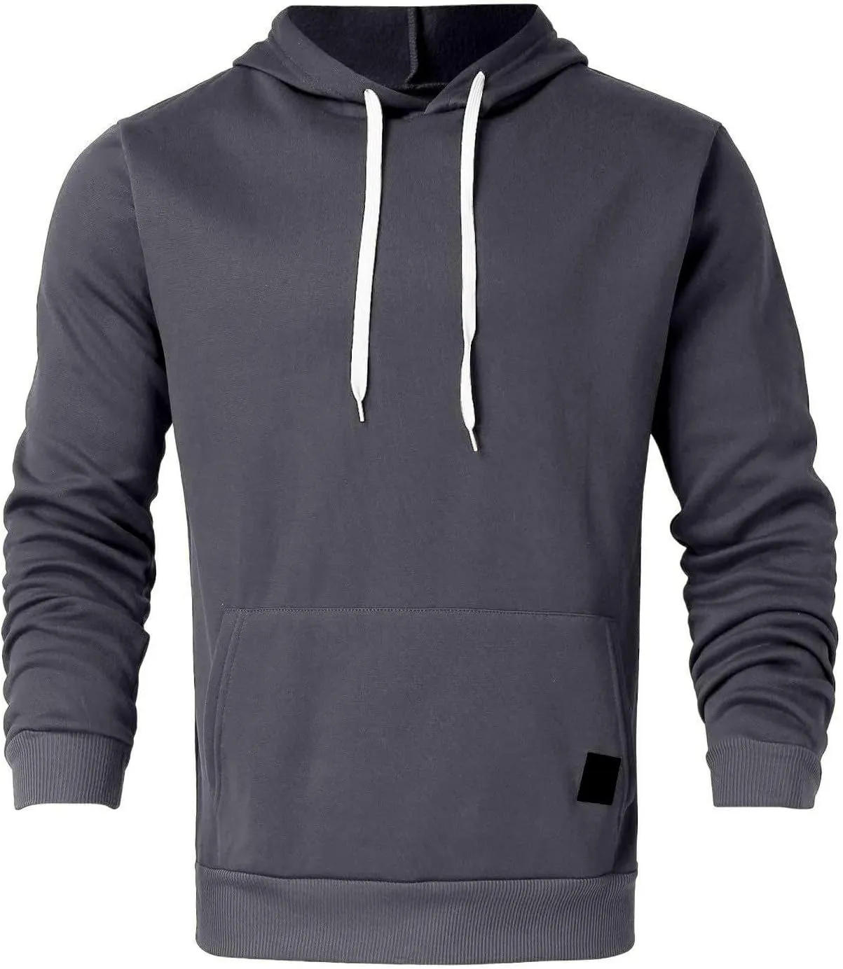 Hoodies for Men Winter Lightweight Sweatshirts Casual Pullover Long Sleeve Solid Hoodie Drawstring Hooded Streetwear