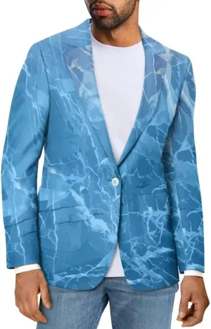 Horeset Camo American Flag Mens Blazer Novelty Slim Fit Casual Sports Coat Slim Fit Suit Jacket