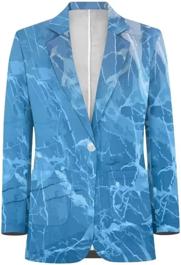 Horeset Camo American Flag Mens Blazer Novelty Slim Fit Casual Sports Coat Slim Fit Suit Jacket
