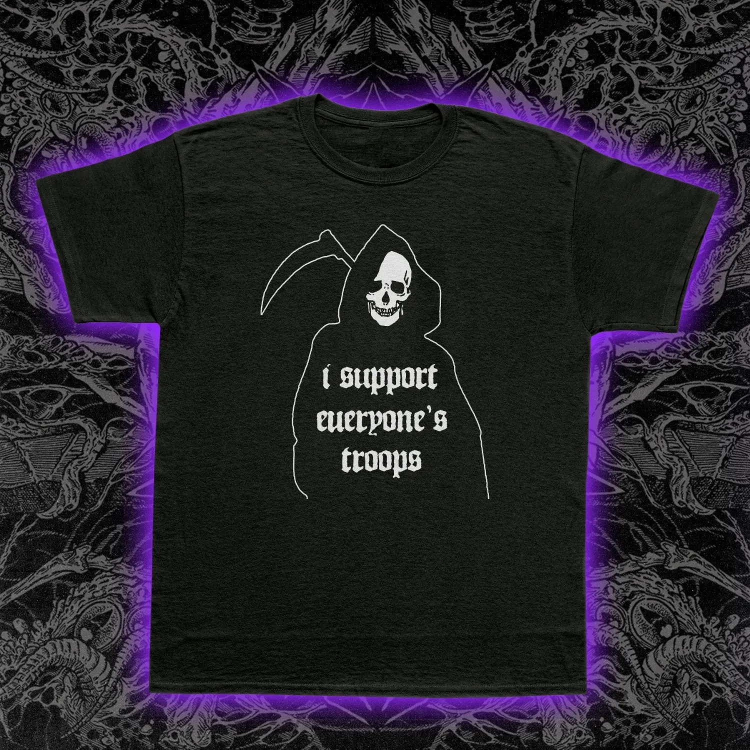 I Support Everyone's Troops Slim Fit Tee