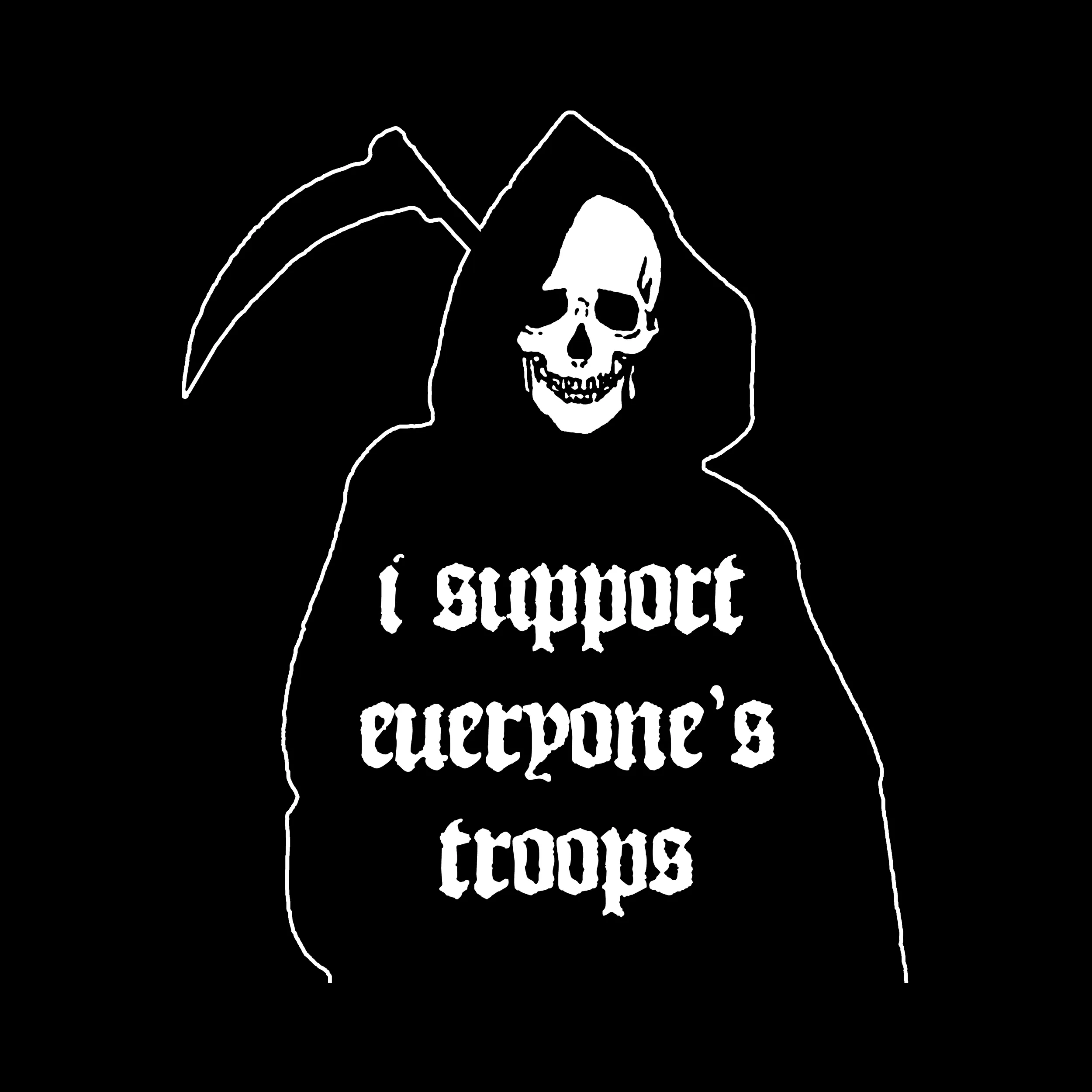 I Support Everyone's Troops Slim Fit Tee