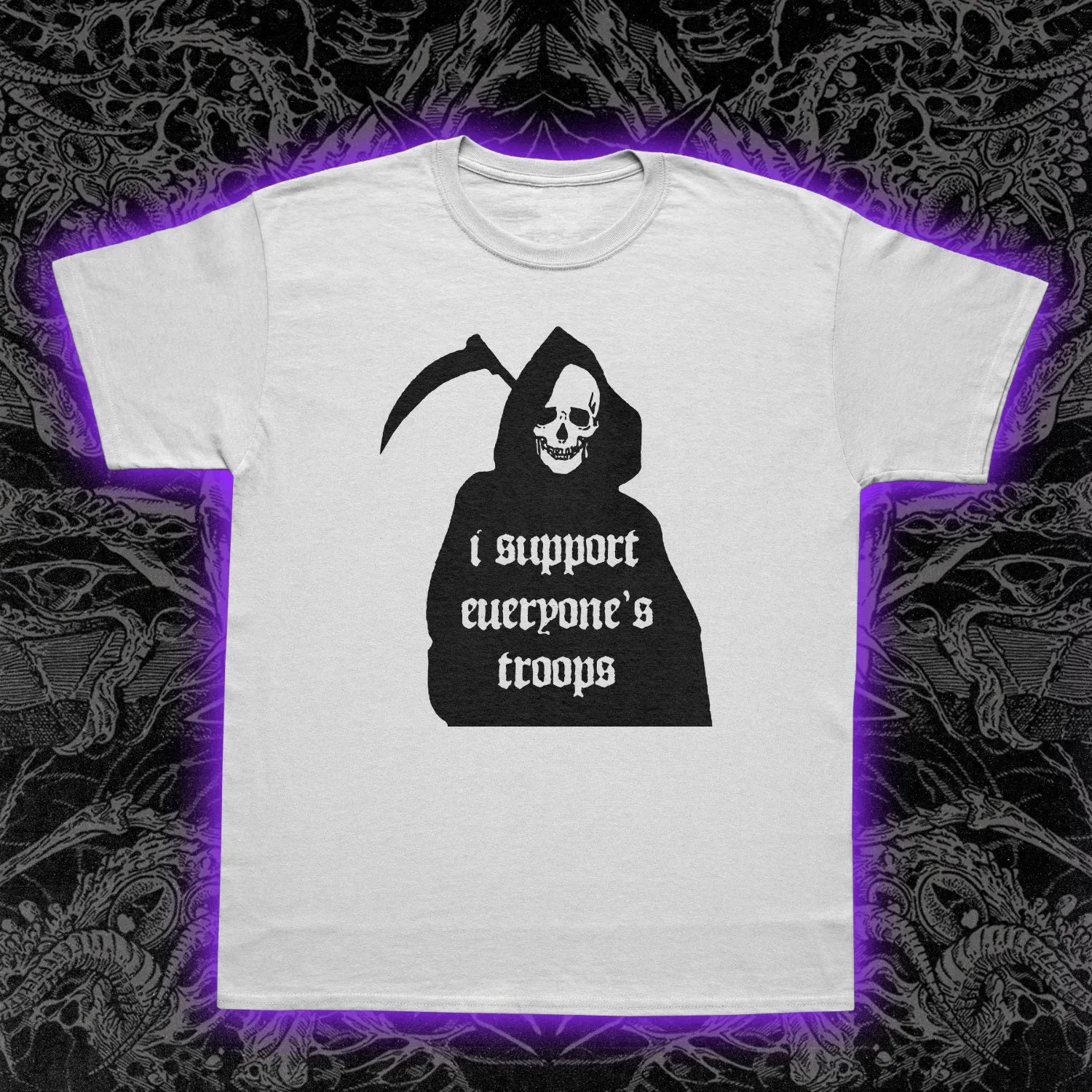 I Support Everyone's Troops Slim Fit Tee