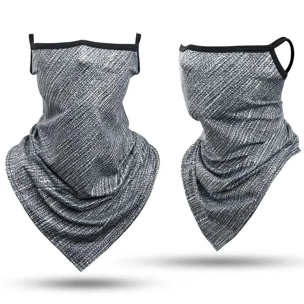 Ice Silk Sports Bandana Masks Triangle Face Covering Cool Ski Mask Cycling Running Hiking Tube Scarf Neck Gaiter Men Women