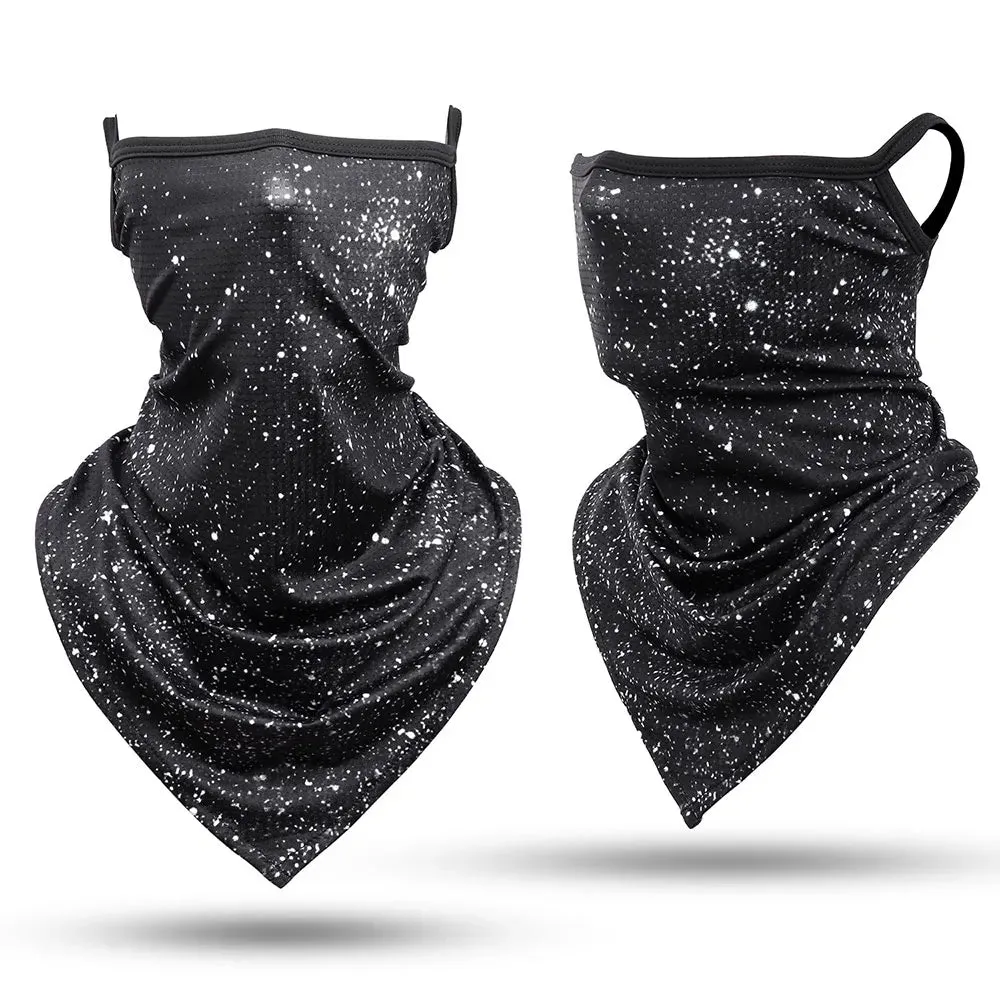 Ice Silk Sports Bandana Masks Triangle Face Covering Cool Ski Mask Cycling Running Hiking Tube Scarf Neck Gaiter Men Women